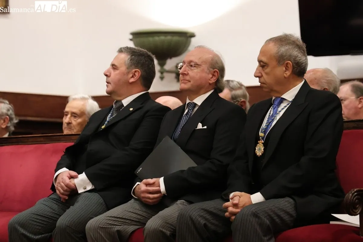 Acto de ingreso del Emiliano Hernández Galilea en la Real Academia de Medicina de Salamanca. Foto: David Sañudo