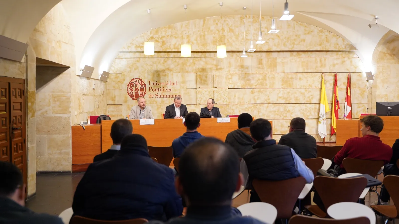 Francisco García Martínez y Emilio J. Justo,  docentes de la UPSA publican tres obras sobre la espiritualidad, la política y la Iglesia | FOTOS: UPSA 
