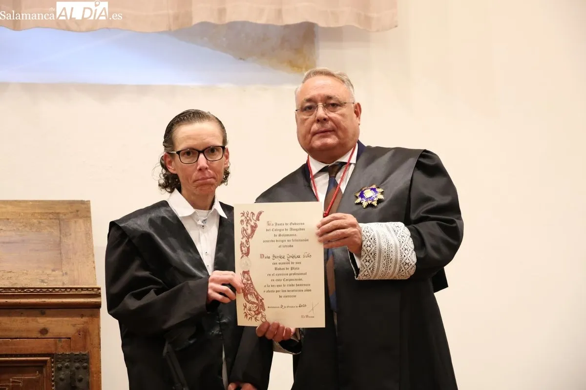 El Colegio de la Abogacía de Salamanca ha celebrado el acto central de sus fiestas patronales en el Aula Salinas de la Universidad. Foto de David Sañudo
