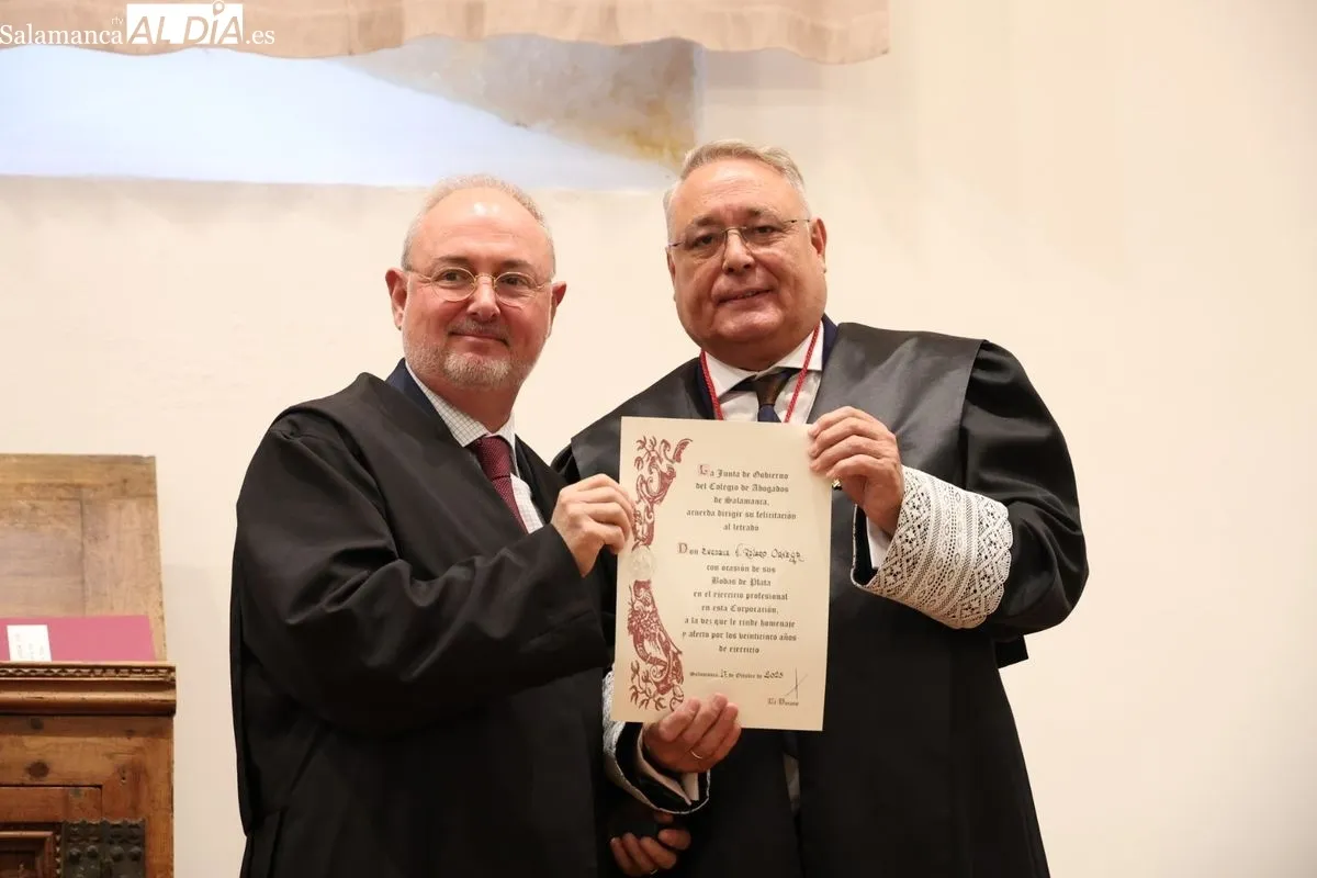 El Colegio de la Abogacía de Salamanca ha celebrado el acto central de sus fiestas patronales en el Aula Salinas de la Universidad. Foto de David Sañudo
