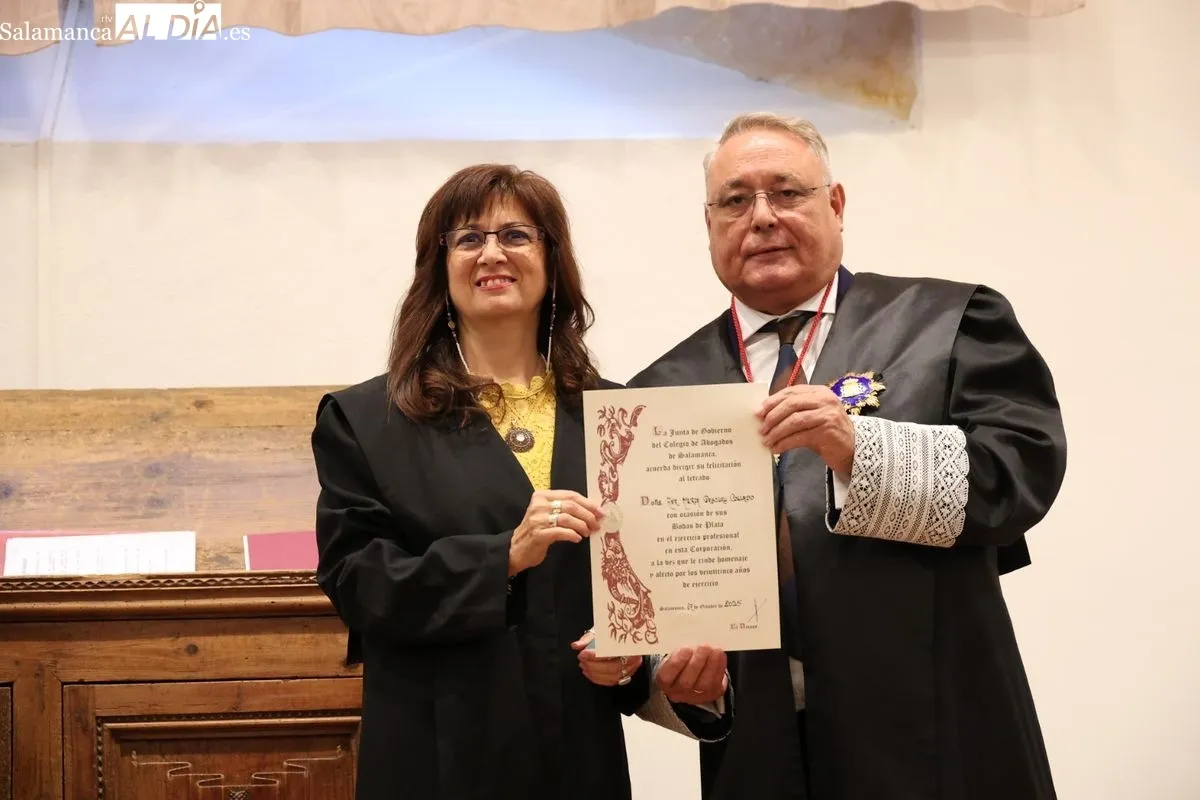 El Colegio de la Abogacía de Salamanca ha celebrado el acto central de sus fiestas patronales en el Aula Salinas de la Universidad. Foto de David Sañudo
