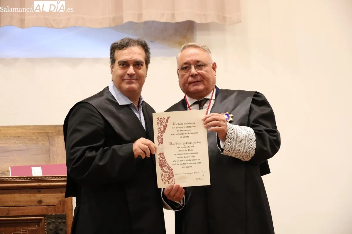 El Colegio de la Abogacía de Salamanca ha celebrado el acto central de sus fiestas patronales en el Aula Salinas de la Universidad. Foto de David Sañudo