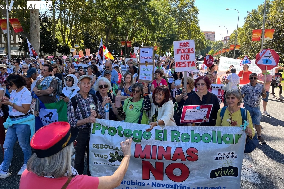 Mundo rural vivo: manifestación en Madrid con salmantinos