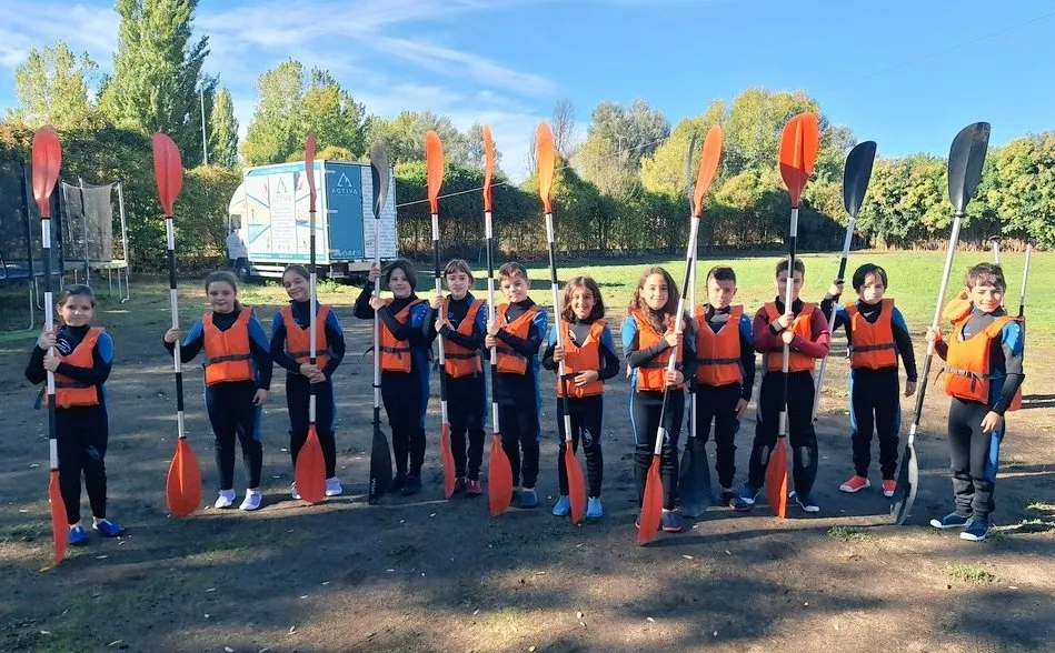 Foto 7 - La salida del sol permite disfrutar del &Aacute;gueda a los chavales del programa Multiaventura