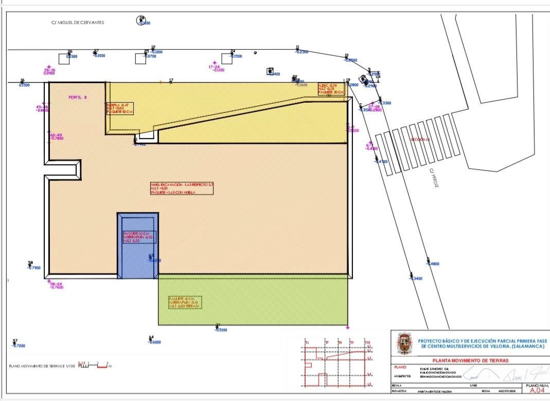 Villoria aprueba el proyecto del nuevo Centro Multiservicios y se prepara para iniciar las obras