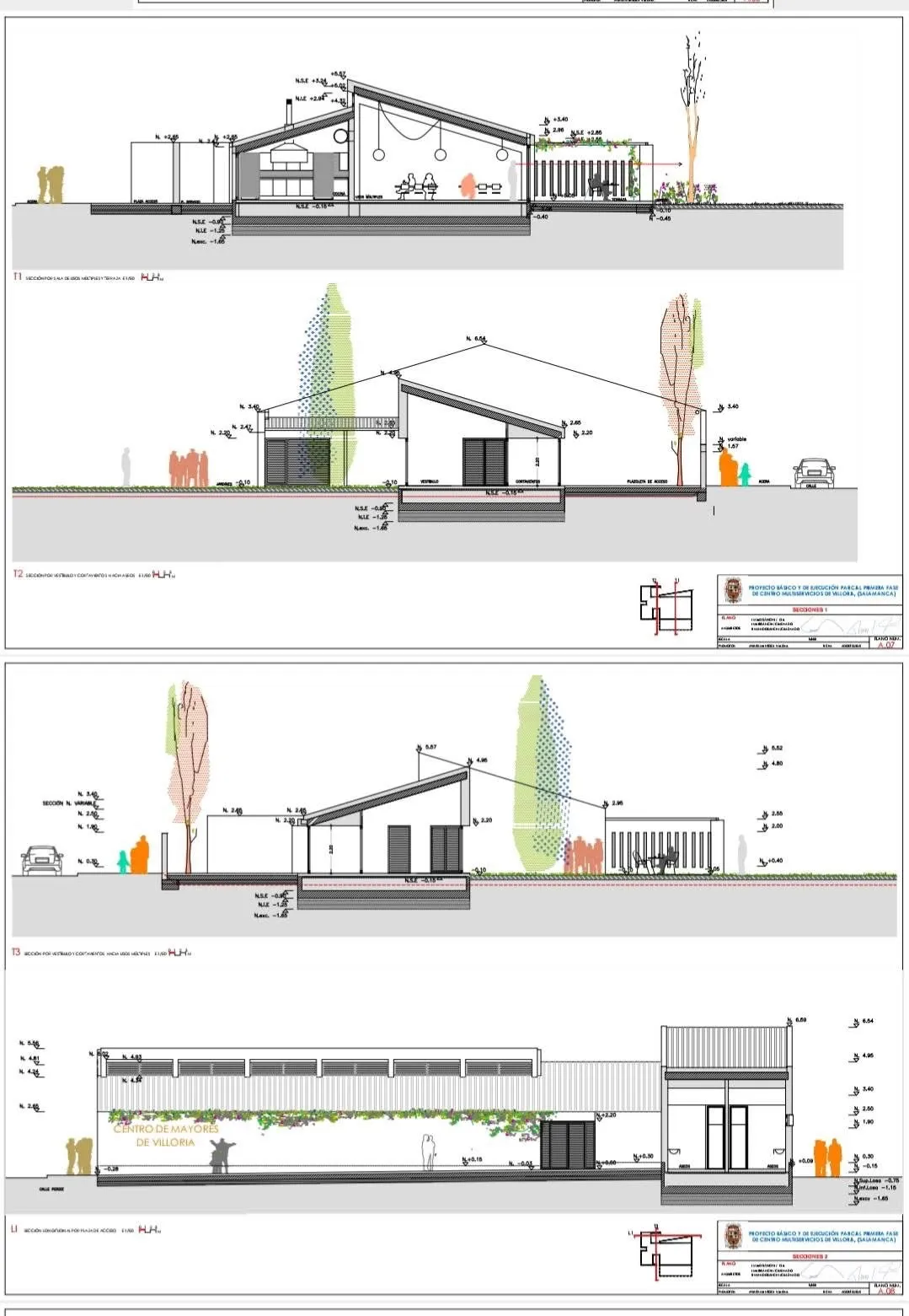 Planos del Centro Multiservicios de Villoria