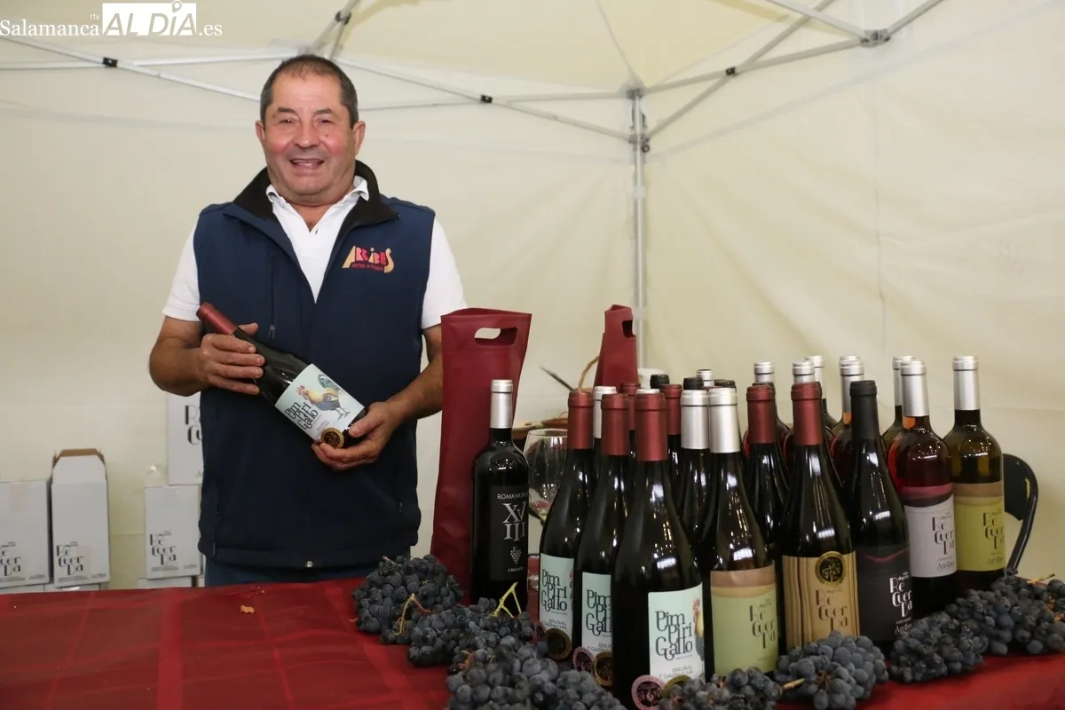 Buena afluencia en la Feria del Vino de Aldeadávila a pesar de la lluvia reinante durante toda la mañana / CORRAL