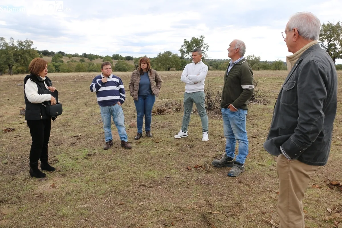 Visita de la subdelegada del Gobierno a la 'zona cero' del incendio de Cipérez del pasado verano / CORRAL
