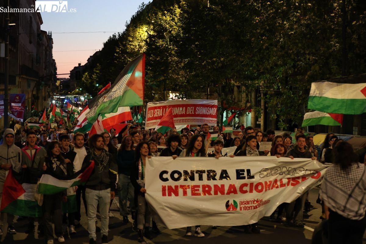 Manifestación en Salamanca por Palestina