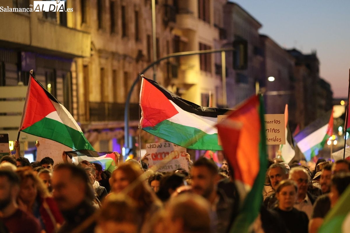 Manifestación en Salamanca por Gaza y Yemen este miércoles