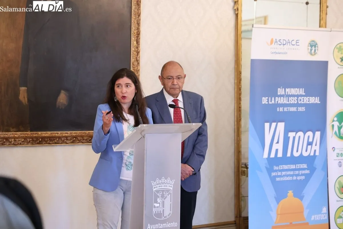 Presentación en el Ayuntamiento de Salamanca de los actos programados por el Día Mundial de la Parálisis Cerebral. Foto de David Sañudo