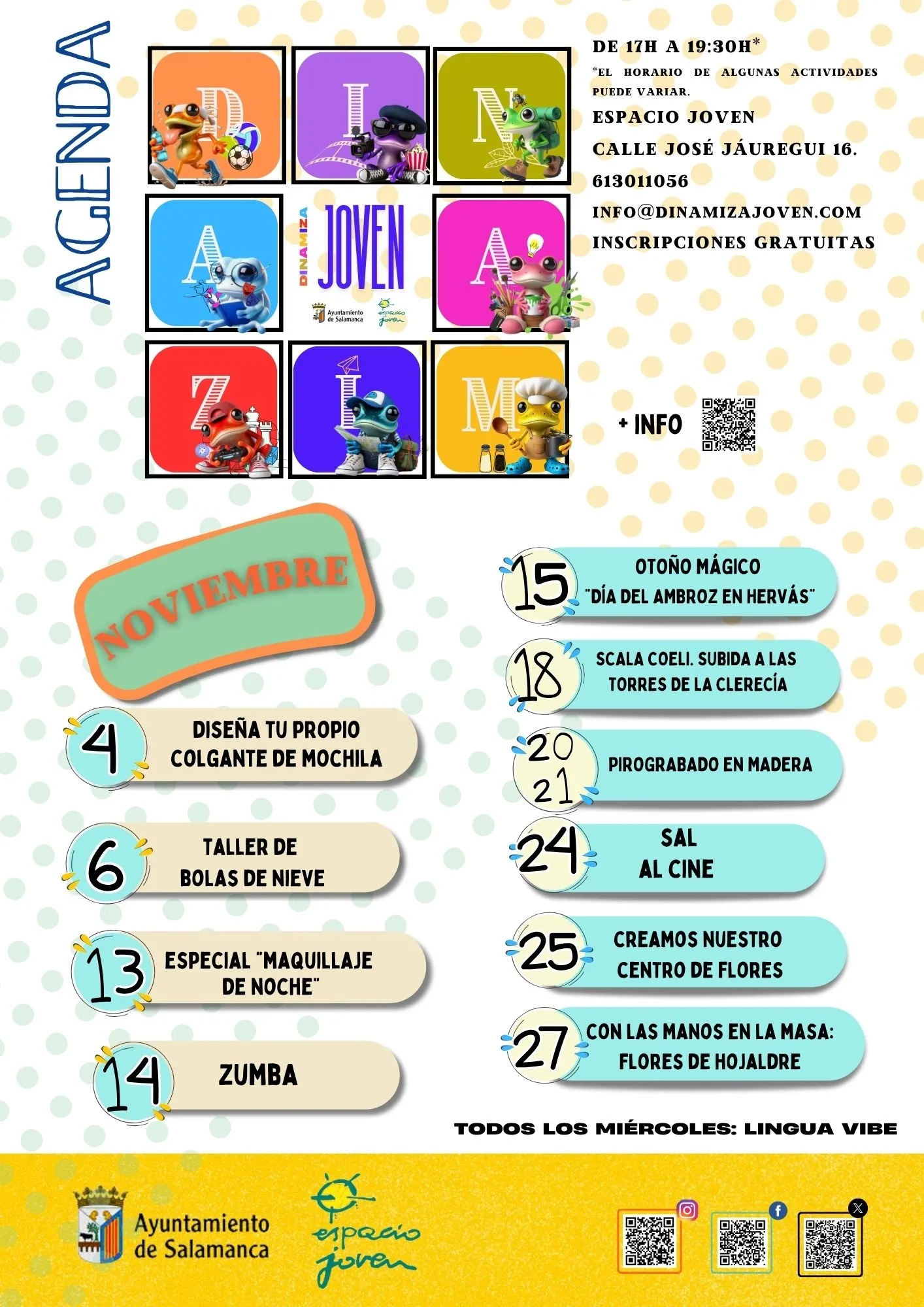Foto 2 - El programa Dinamiza Joven de noviembre ofrece actividades gratuitas para j&oacute;venes en Salamanca