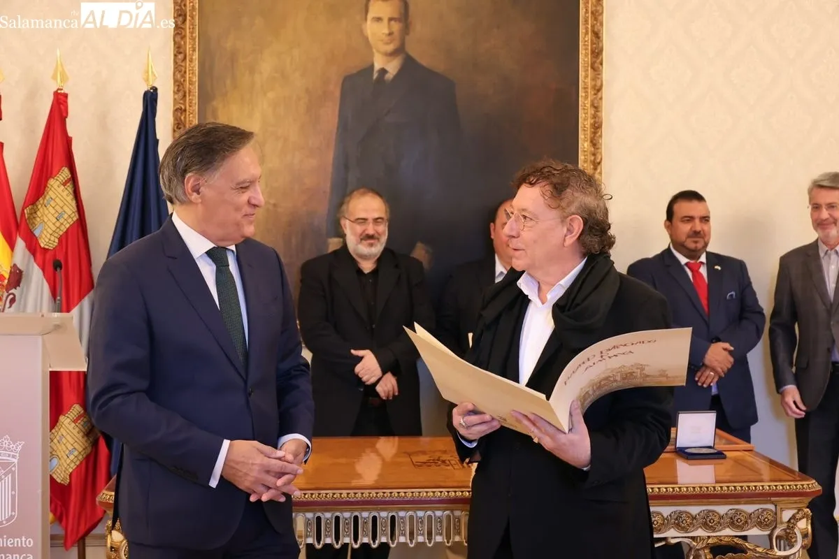 Salamanca nombra Huéspedes Distinguidos a los poetas Juan Carlos Mestre y Salvador Madrid en el marco del XVIII Encuentro de Poetas Iberoamericanos. Foto de David Sañudo
