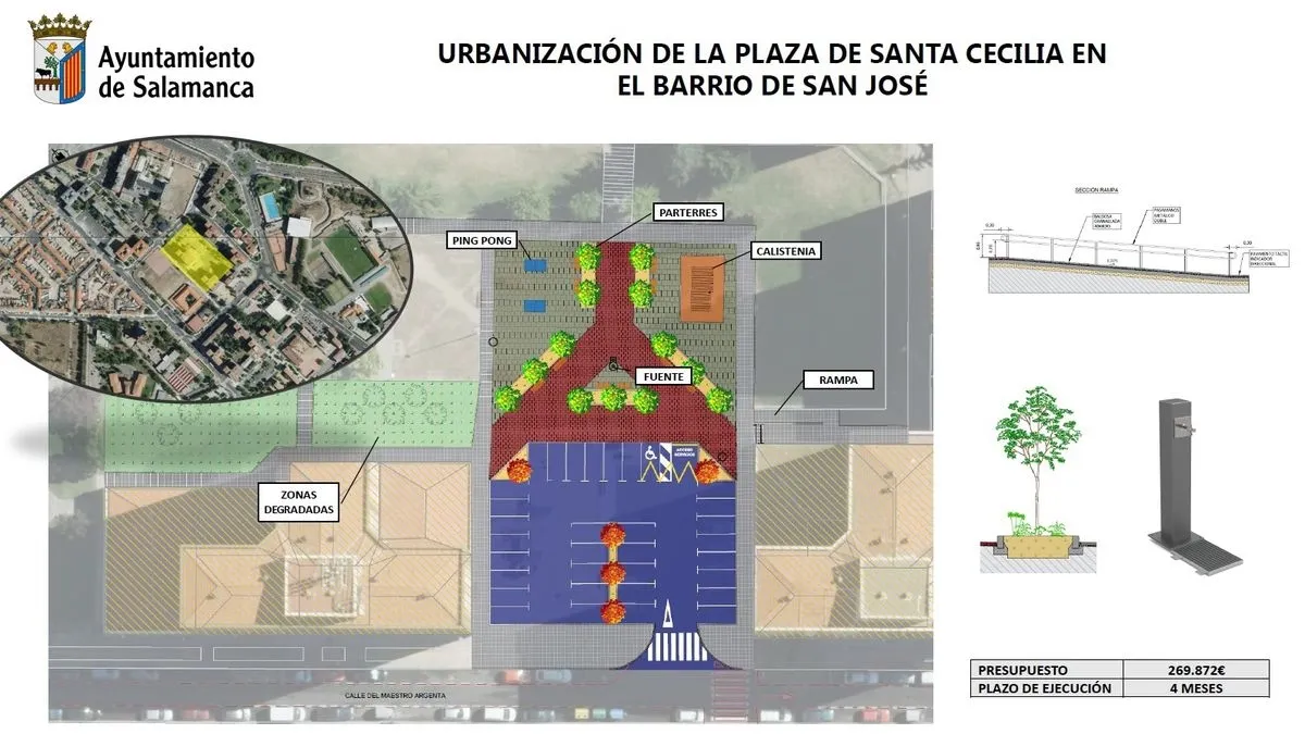 Foto 2 - Luz verde a la nueva plaza de Santa Cecilia para completar la renovaci&oacute;n de los espacios de ocio en San Jos&eacute;