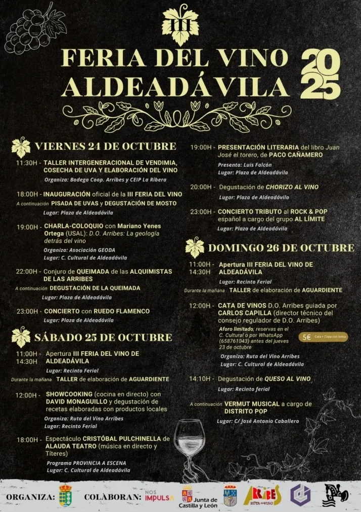 Foto 2 - Vino, cultura y gastronom&iacute;a marcan la III Feria de Aldead&aacute;vila este fin de semana