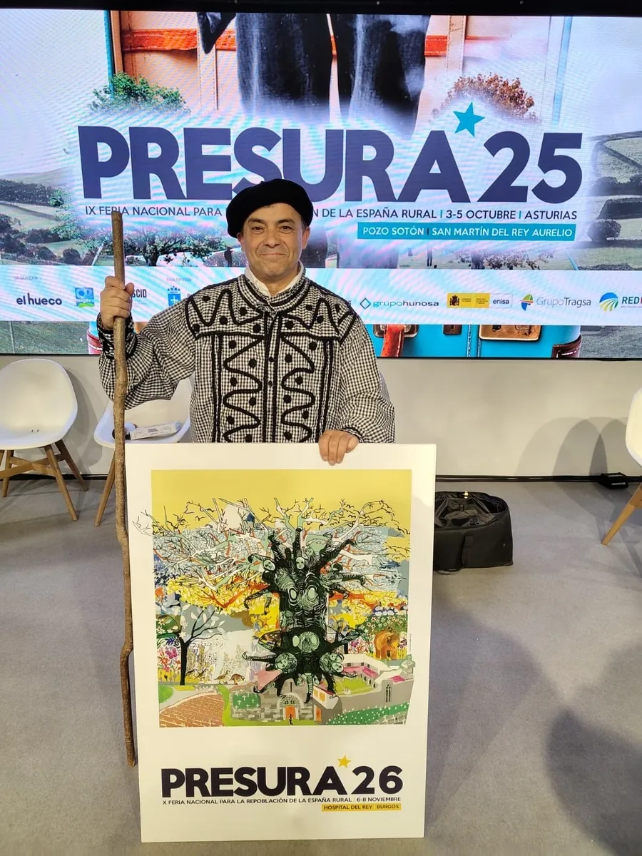 Javier González Barahona, impulsor de 'Poblando Abadengo' llevó esta iniciativa a la mayor feria de repoblación de España   