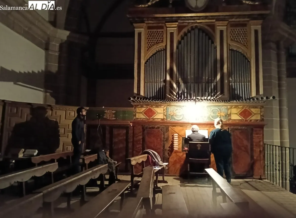 Concierto del organista Frank Heye en la iglesia parroquial de Lumbrales 
