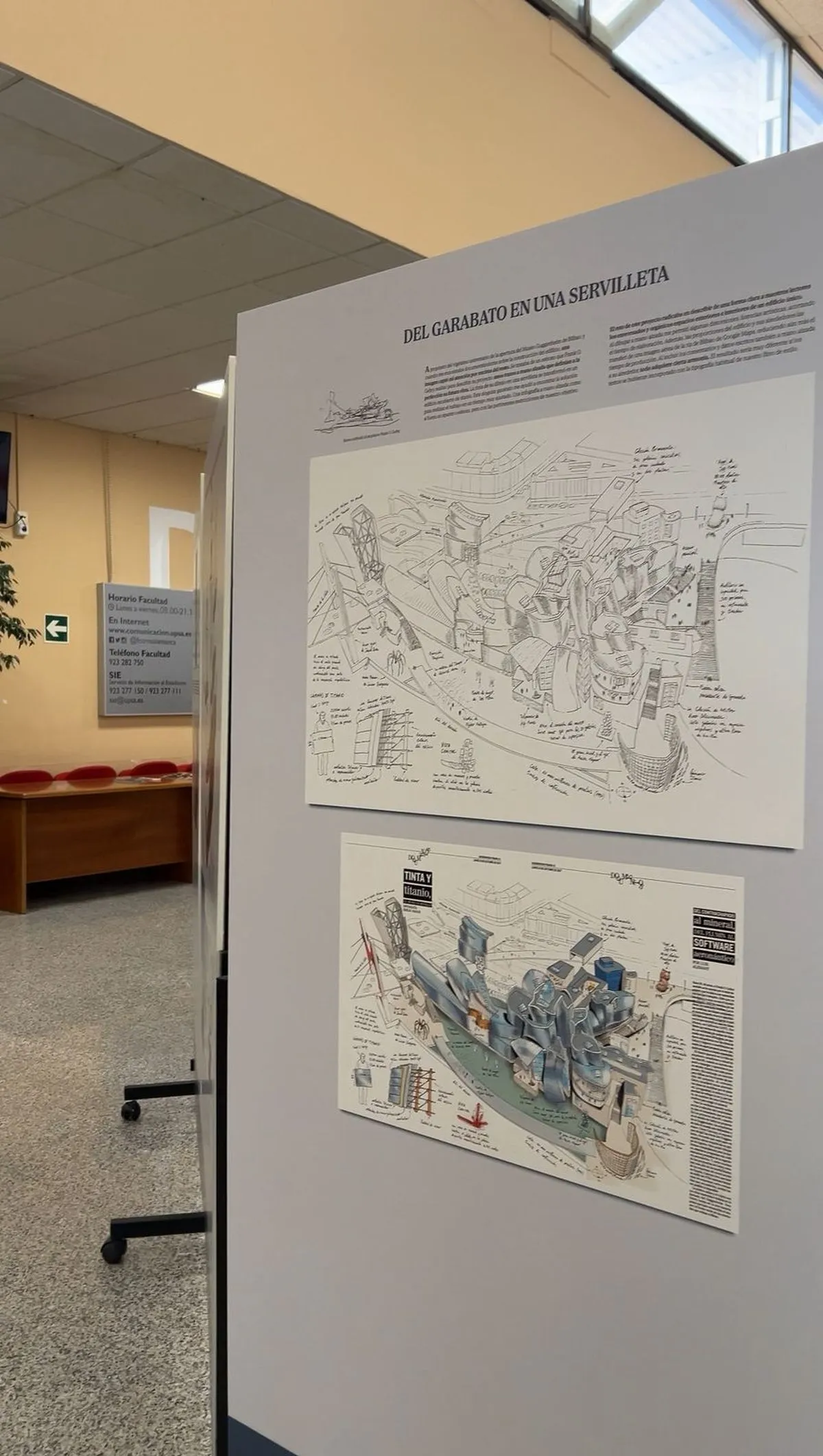 Foto 3 - La Facultad de Comunicaci&oacute;n de la UPSA acoge una exposici&oacute;n sobre 30 a&ntilde;os de infograf&iacute;a period&iacute;stica