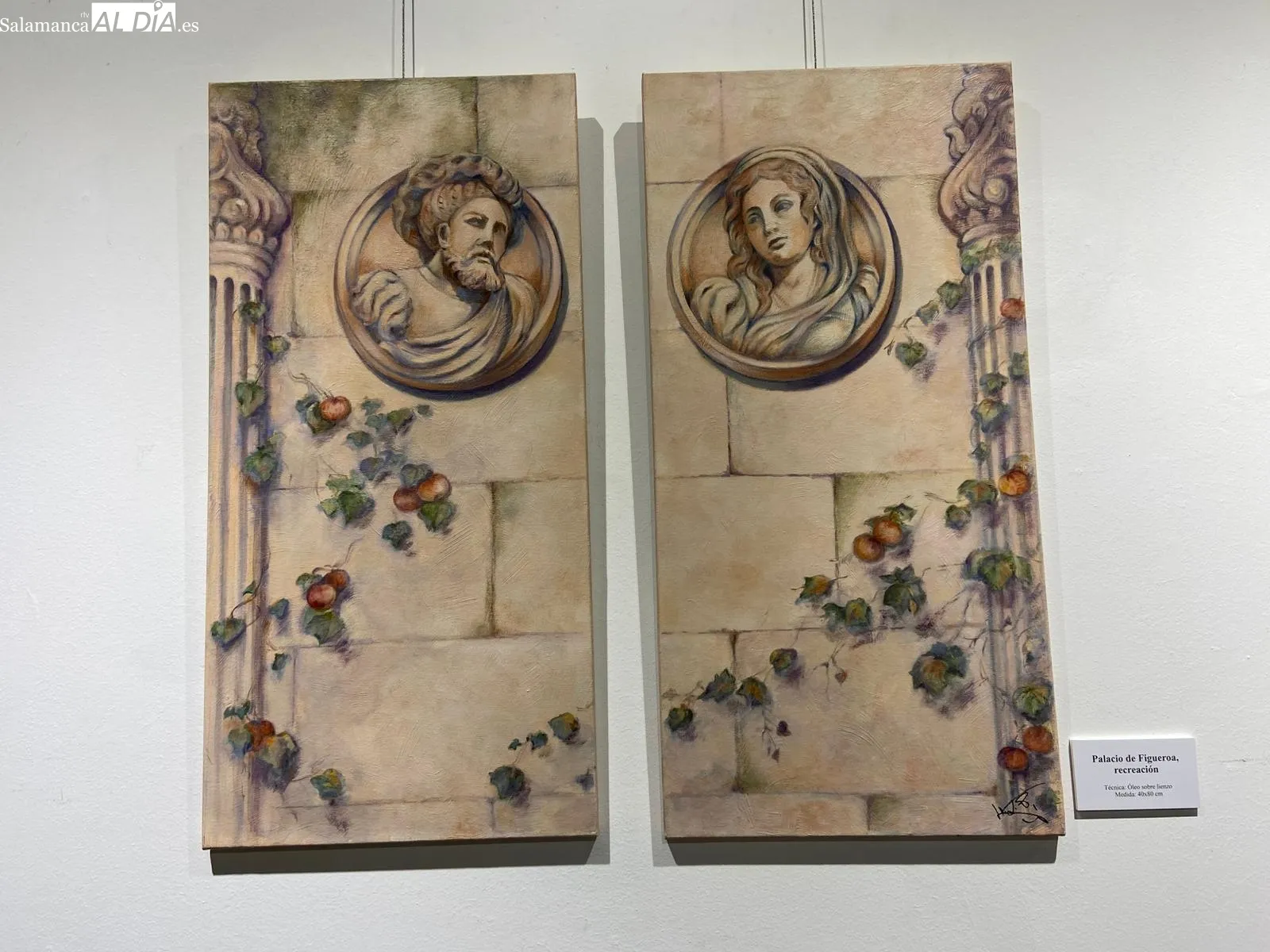 El Casino de Salamanca expone la obra figurativa de la pintora María Luisa Pareja | FOTOS: Vanesa Martins 