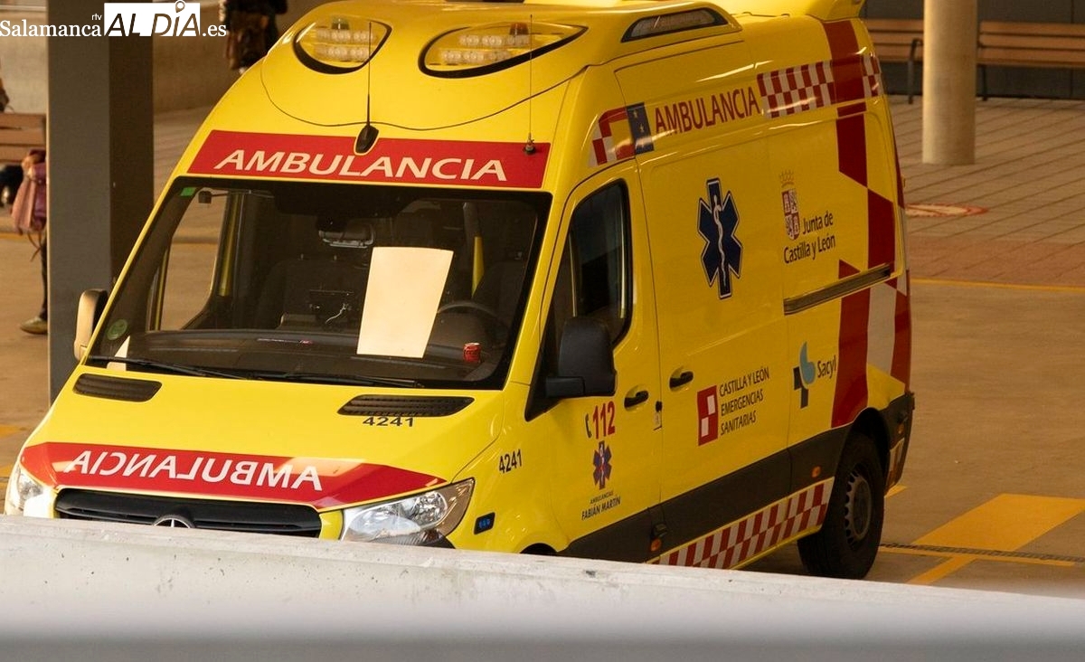 Herido un joven de 28 años en una colisión en Salamanca