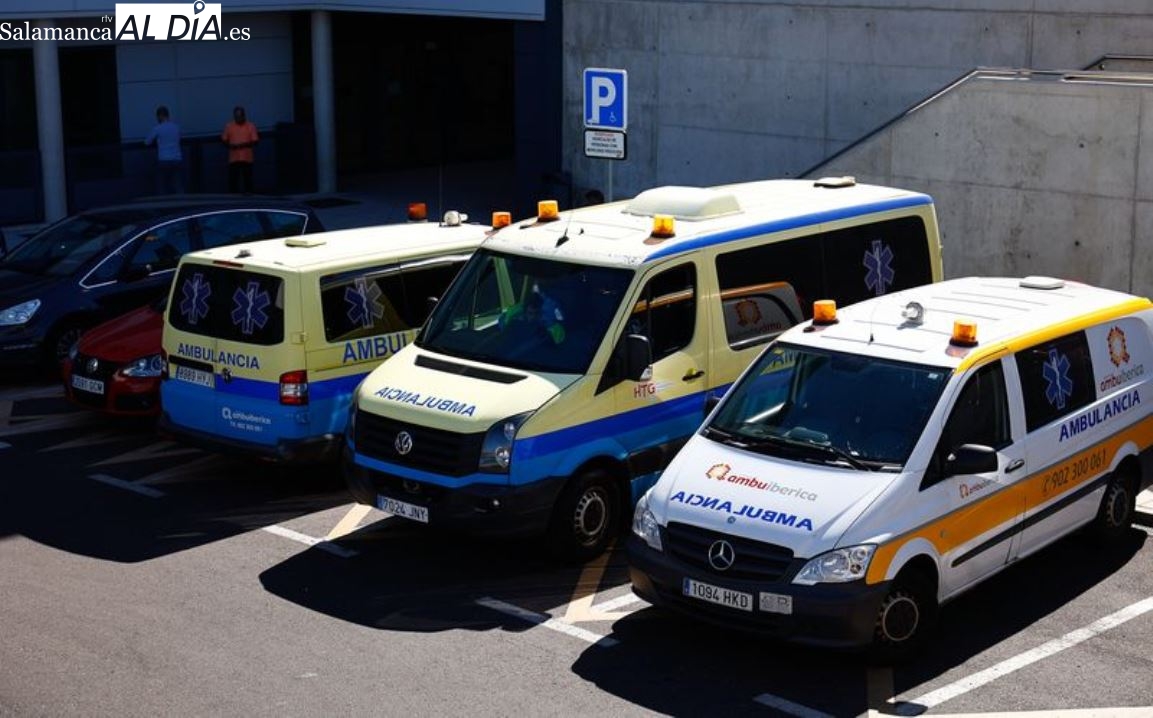 Tres heridos en un accidente de tráfico en Guijuelo, Salamanca