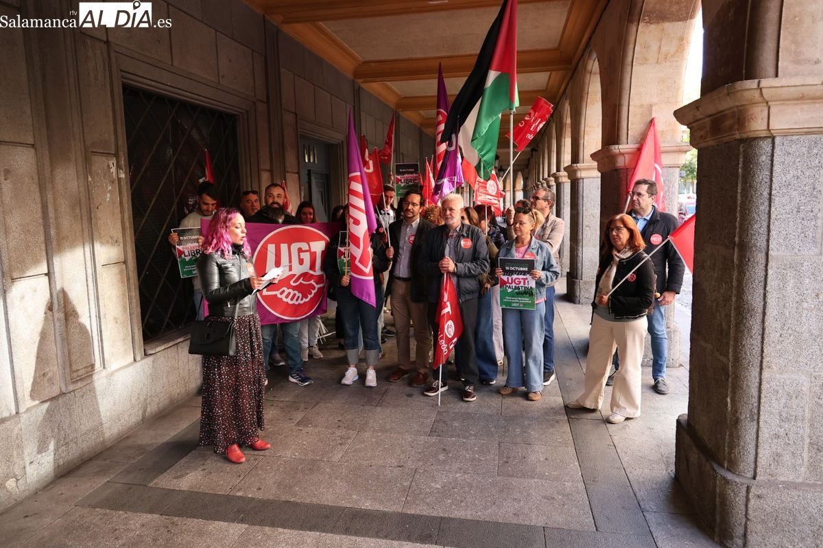 UGT Salamanca exige justicia internacional por el genocidio en Gaza