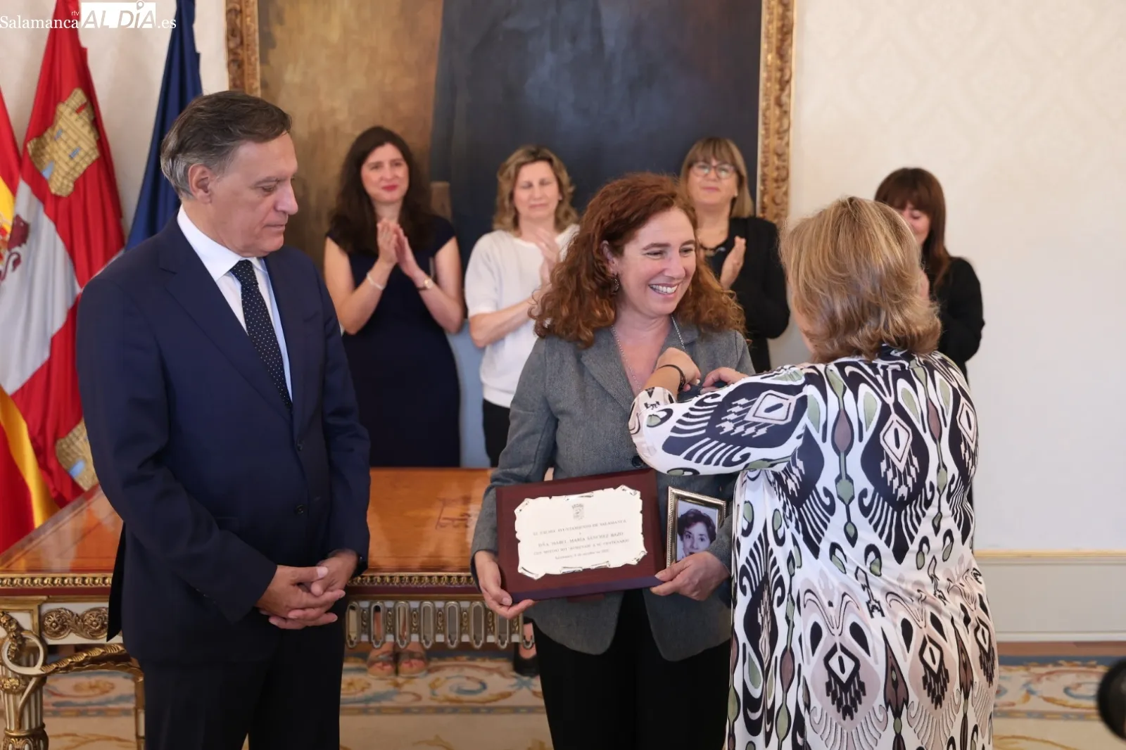 Homenaje mujeres centenarias en el Ayuntamiento de Salamanca | Fotos: David Sañudo