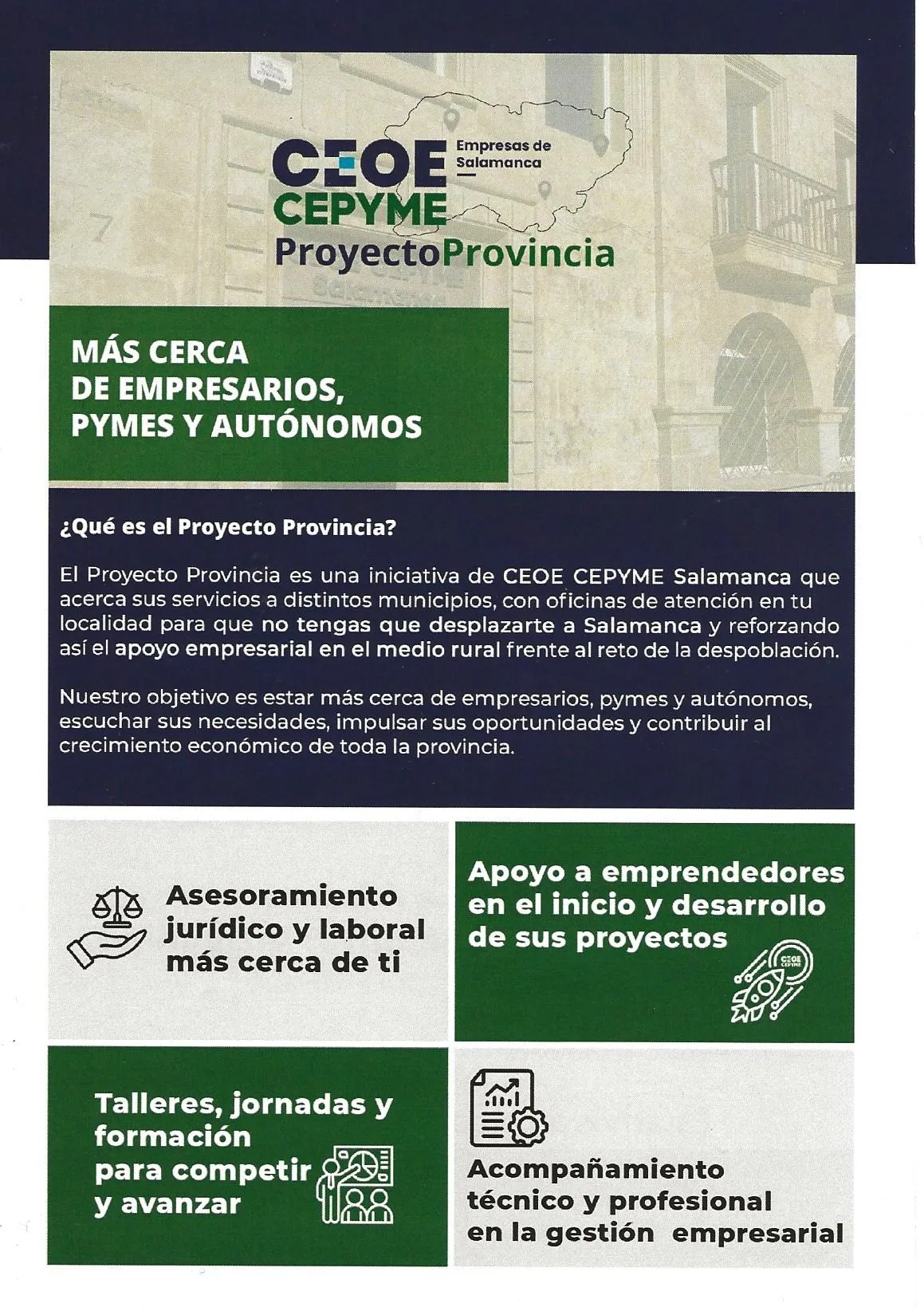 Foto 3 - CEOE CEPYME Salamanca desembarca en Vitigudino con su 'Proyecto Provincia' para asesorar a empresas y aut&oacute;nomos