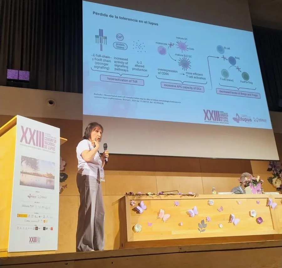 La doctora Julia Barbado, durante su intervención