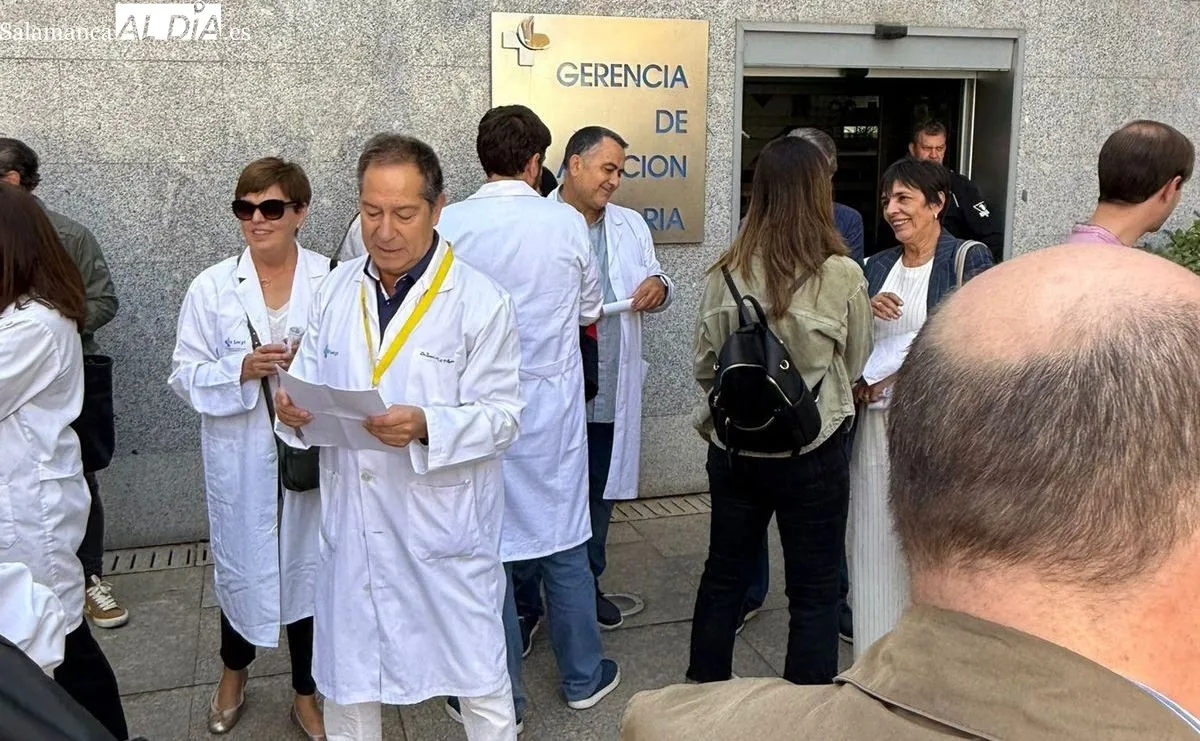 Protestas de médicos en Salamanca capital