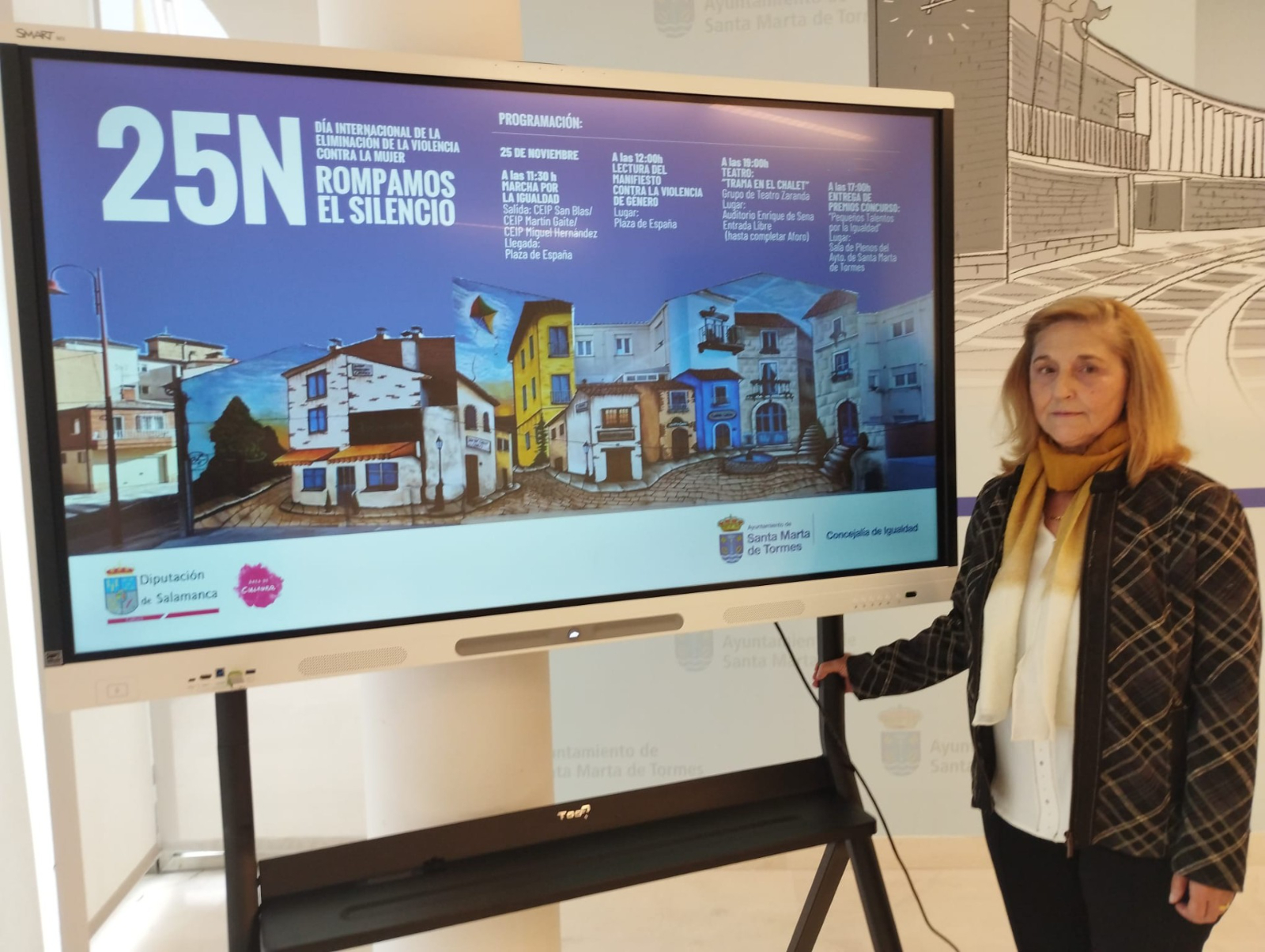 25N en Santa Marta: actos con la infancia protagonista