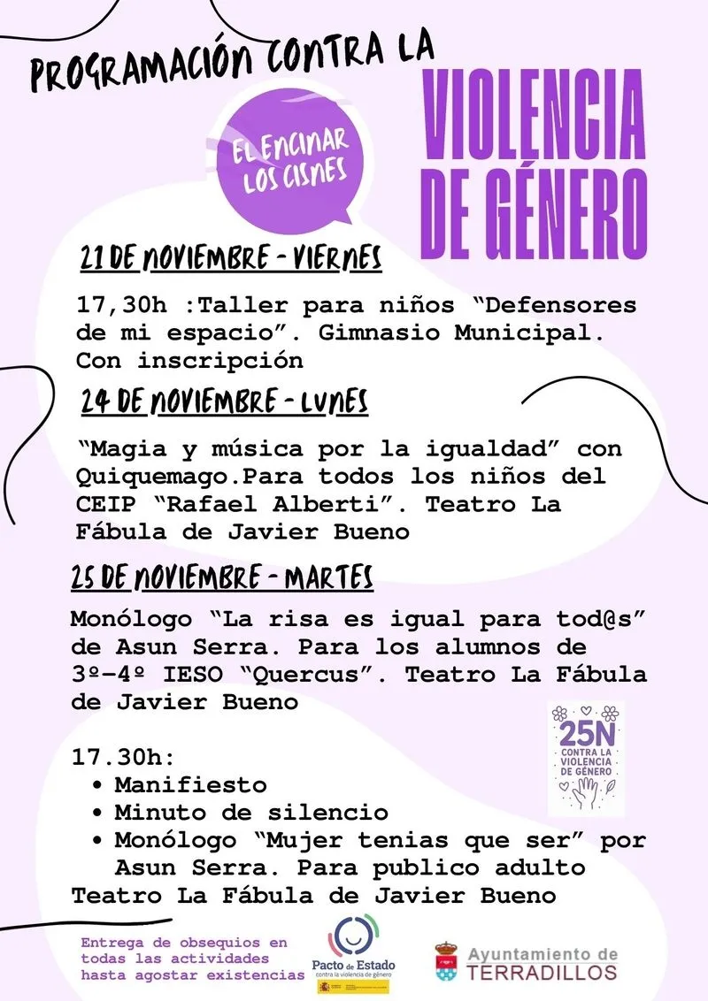 Foto 2 - Terradillos se moviliza contra la violencia de g&eacute;nero con cinco d&iacute;as de actos para todos