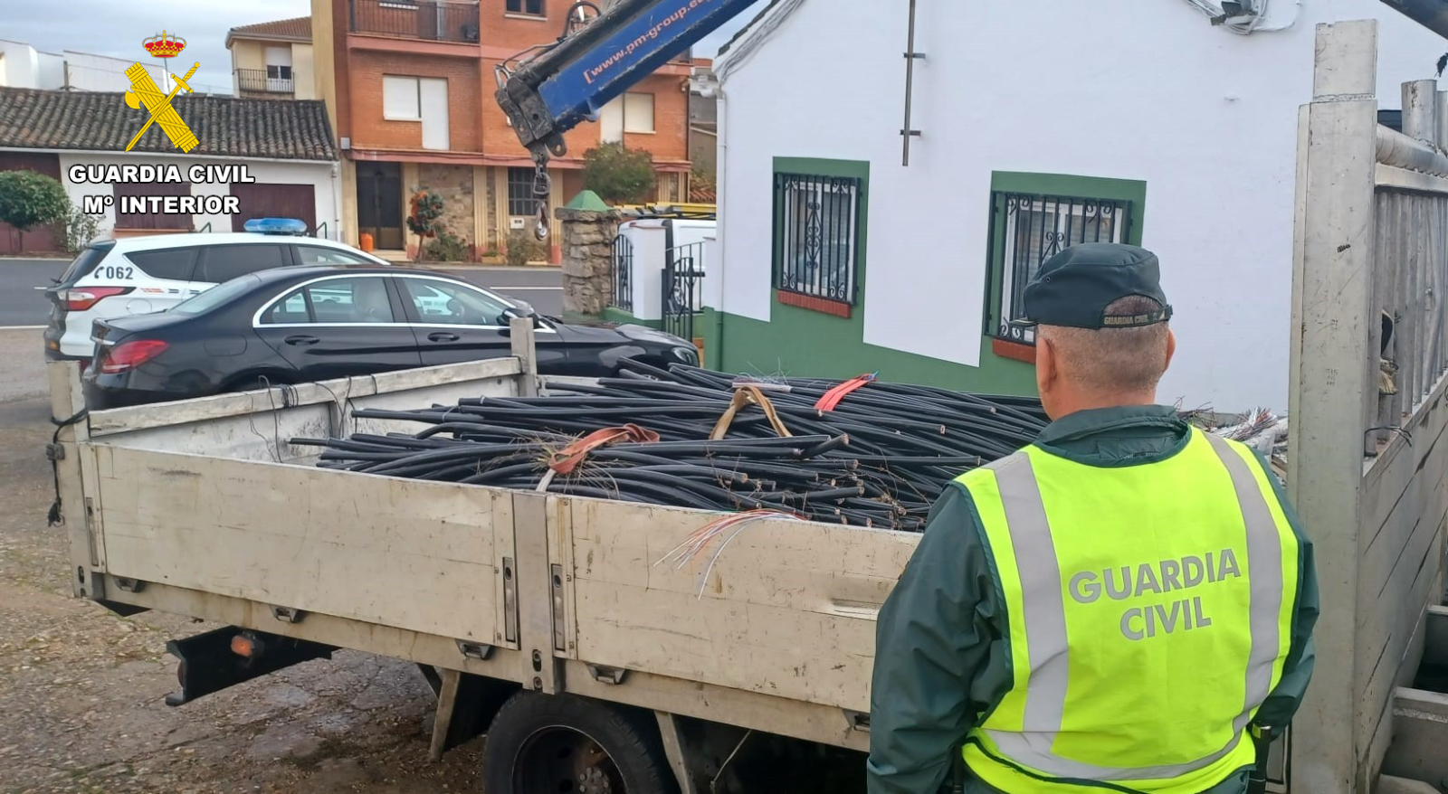 Detenidos por el robo de 1.000 kg de cobre en Tamames