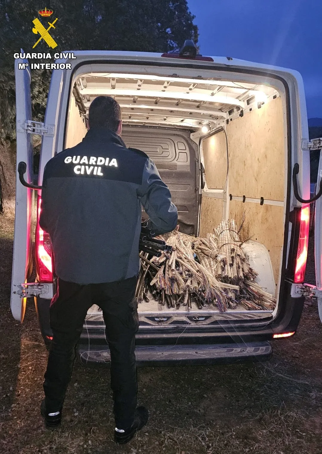 Detenidos dos hombres en Tamames por el robo de más de 1.000 kilos de cobre