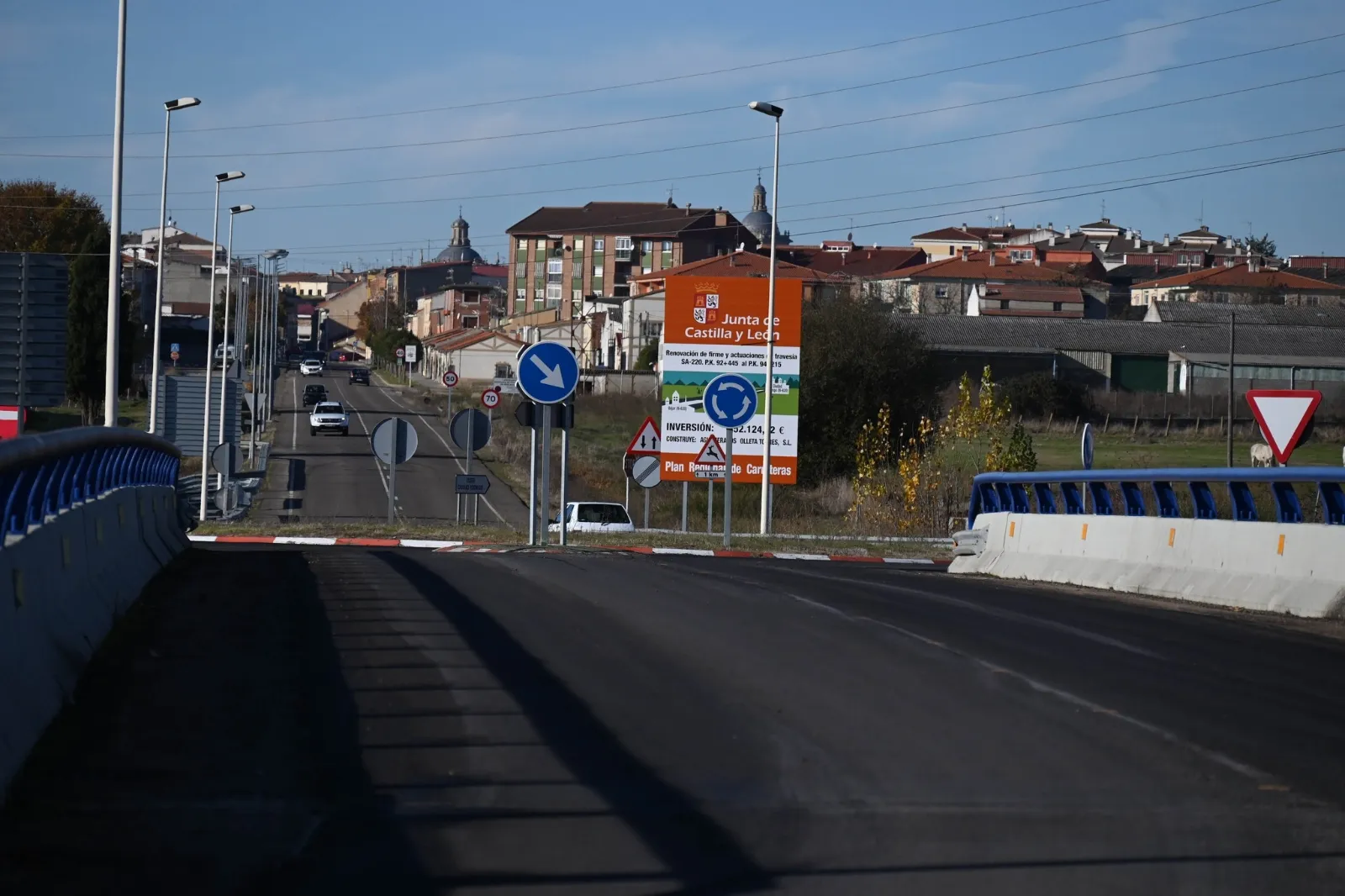 Trabajos de asfaltado en la principales vías de Ciudad Rodrigo