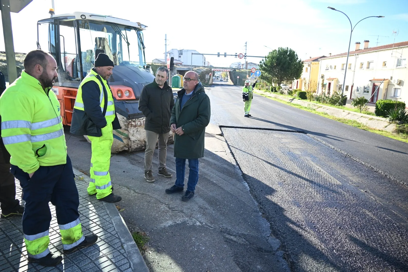 Trabajos de asfaltado en la principales vías de Ciudad Rodrigo
