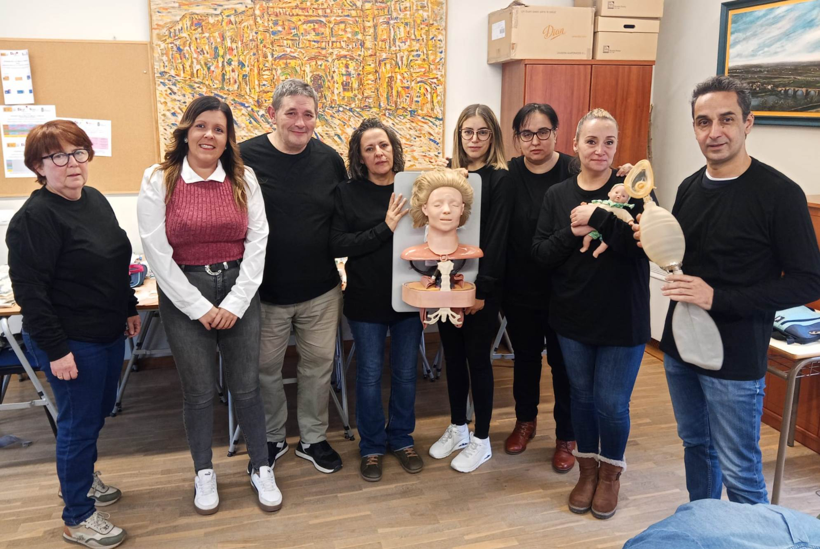 Los alumnos de la 2ª etapa del programa Asistir reciben formación en primeros auxilios