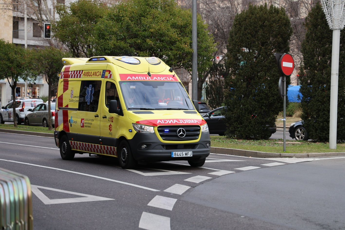 Herido un joven en patinete en un accidente en Cabrerizos