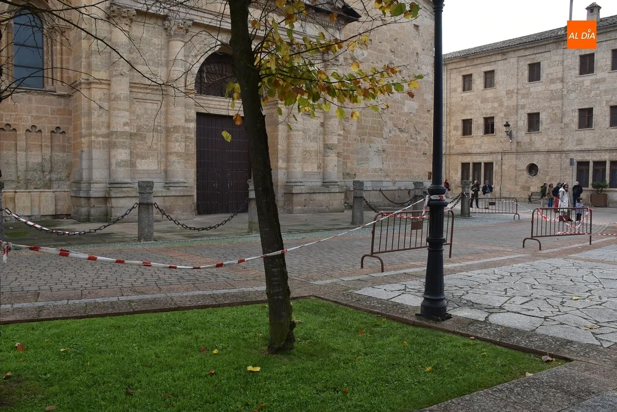 Foto 4 - La Catedral sufre peque&ntilde;os desprendimientos en la cornisa de la Torre y en una ventana