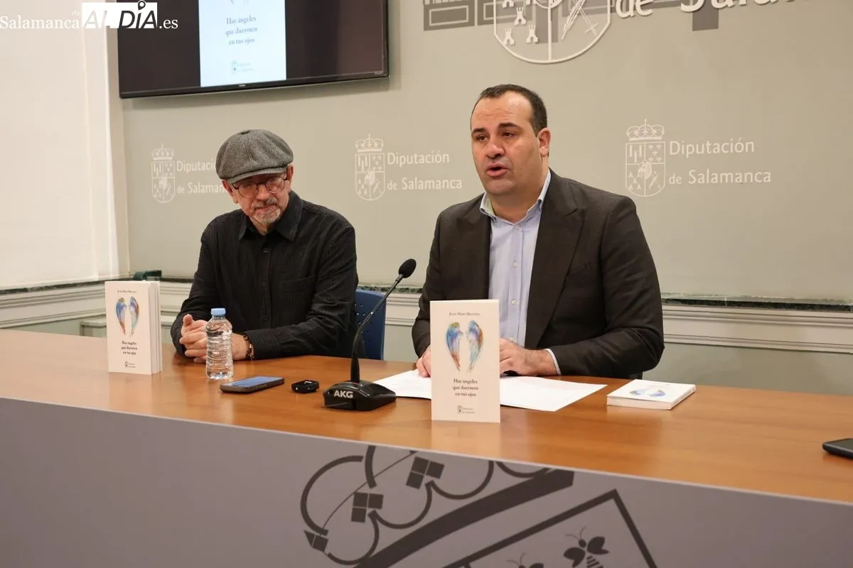 Juan Mari Montes ha reunido más de cuatro décadas de su trabajo poético en el libro Hay ángeles que duermen en tus ojos. Foto de David Sañudo