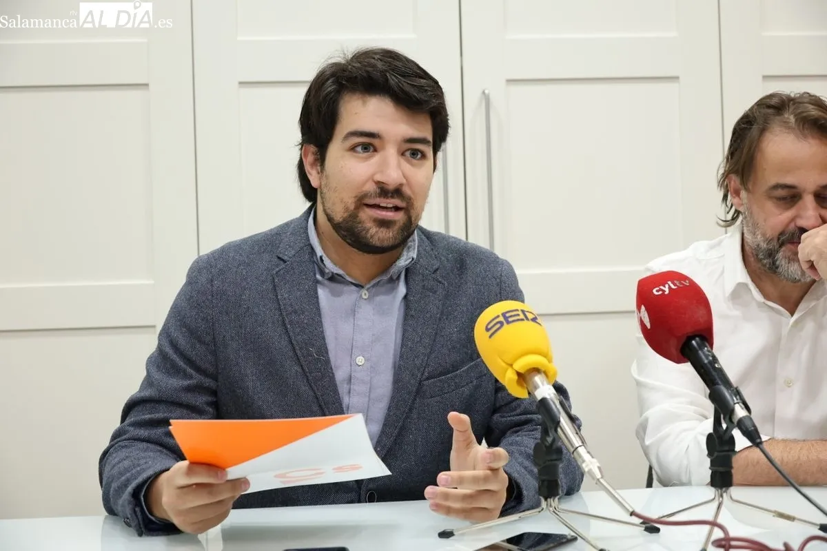 Presentación de Fernando Castaño como nuevo coordinador de Cs en Salamanca. Foto de David Sañudo