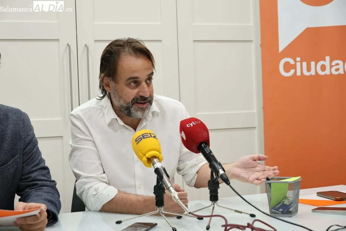 Presentación de Fernando Castaño como nuevo coordinador de Cs en Salamanca. Foto de David Sañudo