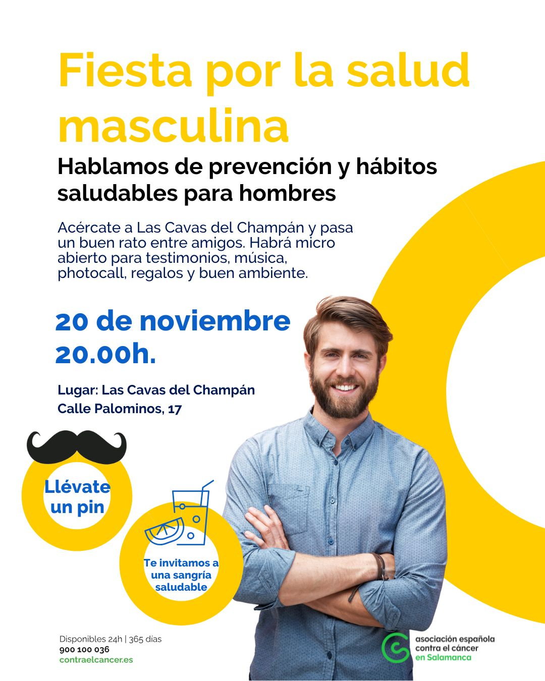 AECC organiza una fiesta por la salud masculina en Salamanca