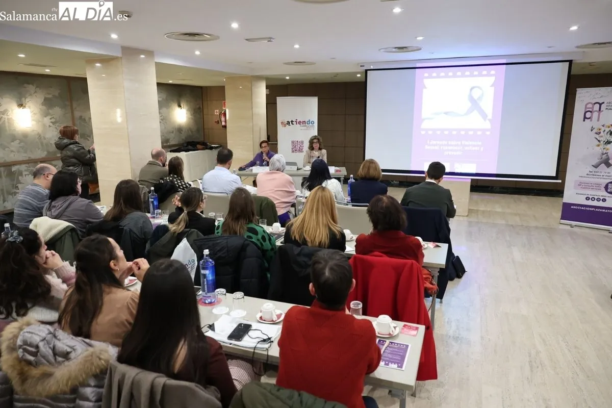 La Asociación de Ayuda a la Mujer “Plaza Mayor” ha organizado en Salamanca la 1ª Jornada sobre Violencia Sexual: reconocer, actuar y prevenir. Foto de David Sañudo