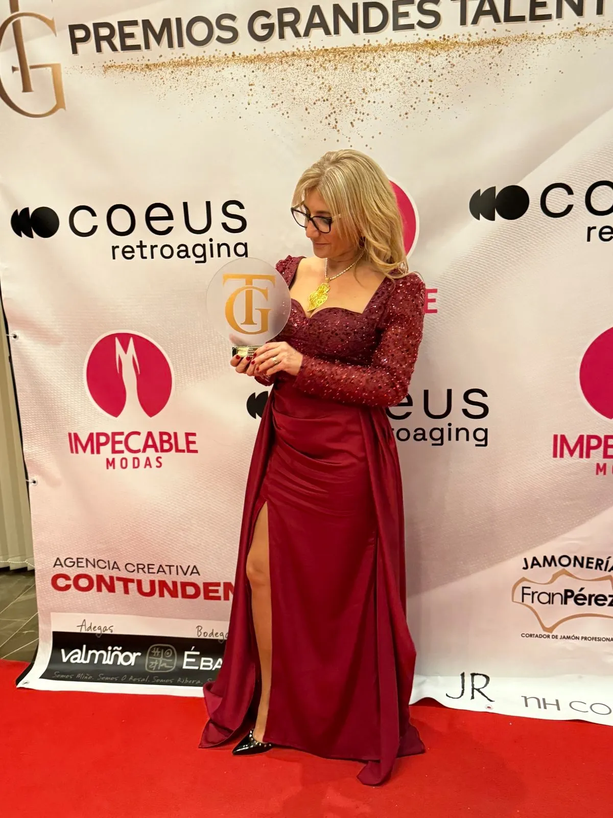 La diseñadora salmantina Queralt Ruiz, en la Gala celebrada en Madrid