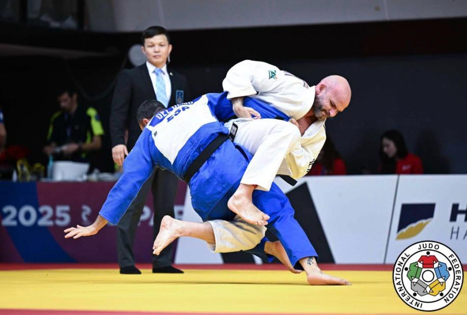 Grata participación de Israel del Olmo, del Club Doryoku, en el Campeonato del Mundo de Veteranos de judo