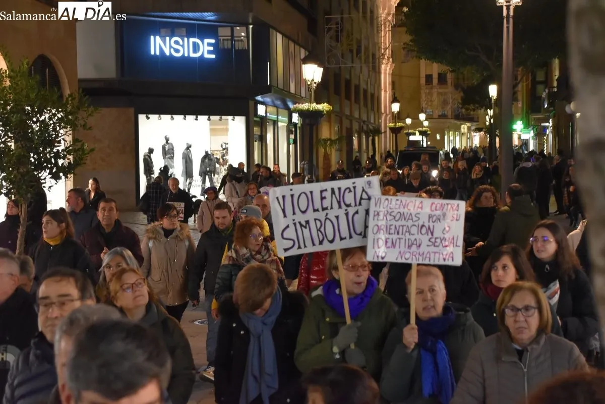 Manifestación del 25N convocada por el Movimiento Feminista de Salamanca. Fotos: Toni Sánchez