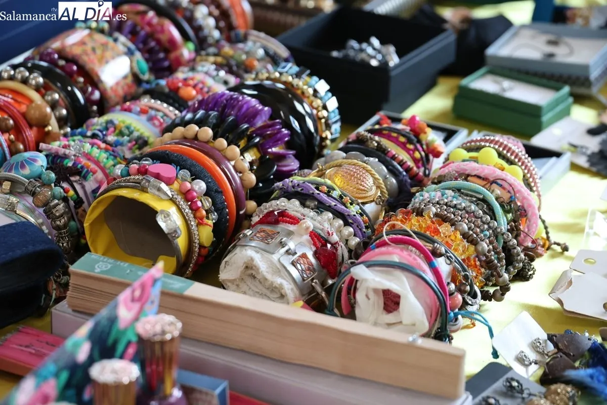 Mercadillo Solidario Europeo a favor de Cáritas y Pyfano en la Escuela Oficial de Idiomas de Salamanca.Foto de David Sañudo
