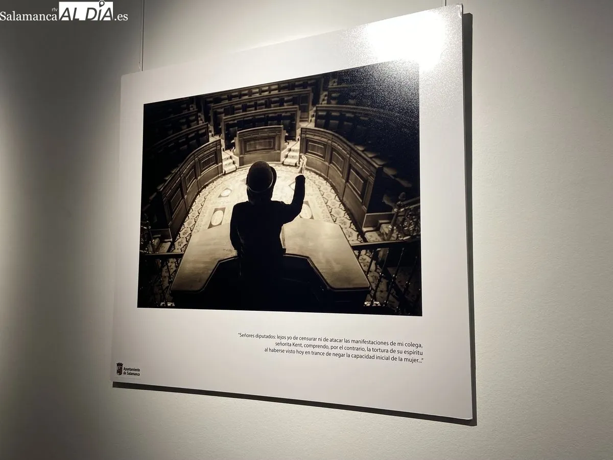 Exposición Clara Campoamor: la mujer más allá del voto, en la Torre de los Anaya. Foto de Vanesa Martins