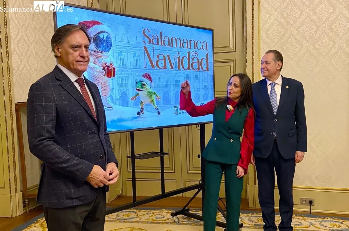 Presentación en el Ayuntamiento del programa Salamanca es Navidad. Foto V. M.